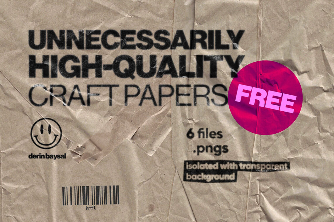 6 Free Craft Paper Textures Pack