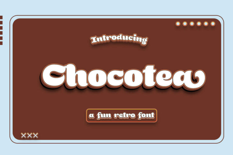 Chocotea Display Font