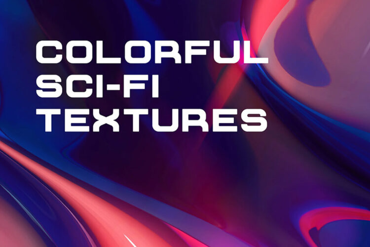 Free 5 Colorful Sci-Fi Abstract Textures