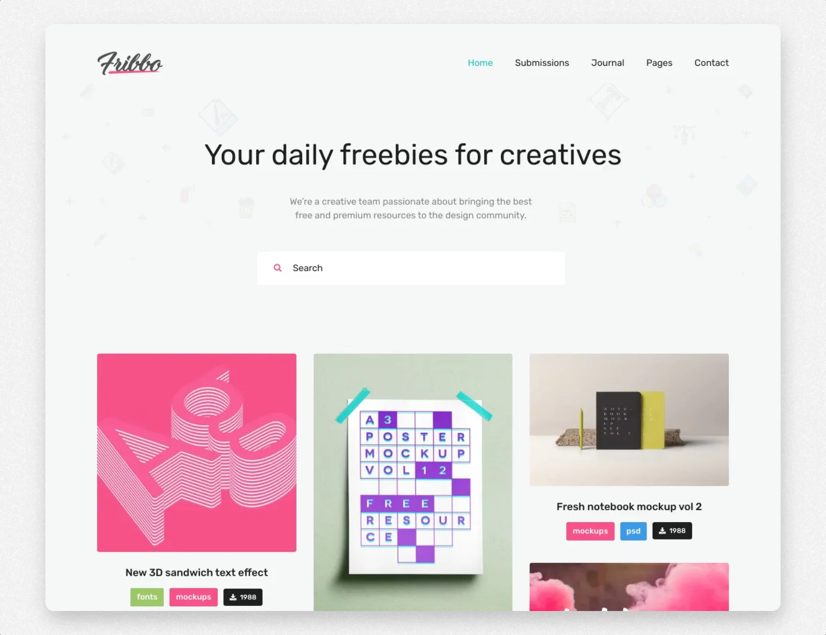 Fribbo - Freebies WordPress Theme With Blog