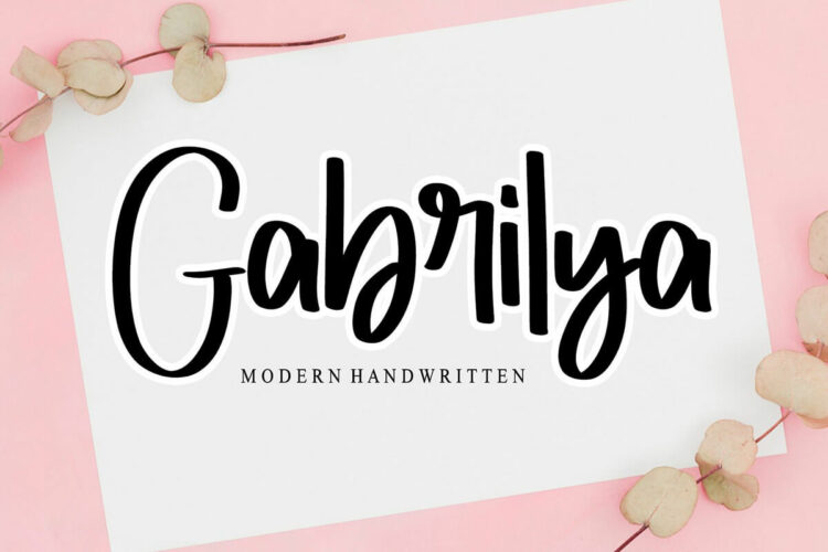 Gabrilya Handwritten Font