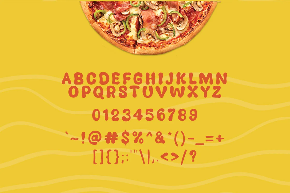 New Pizza Display Font