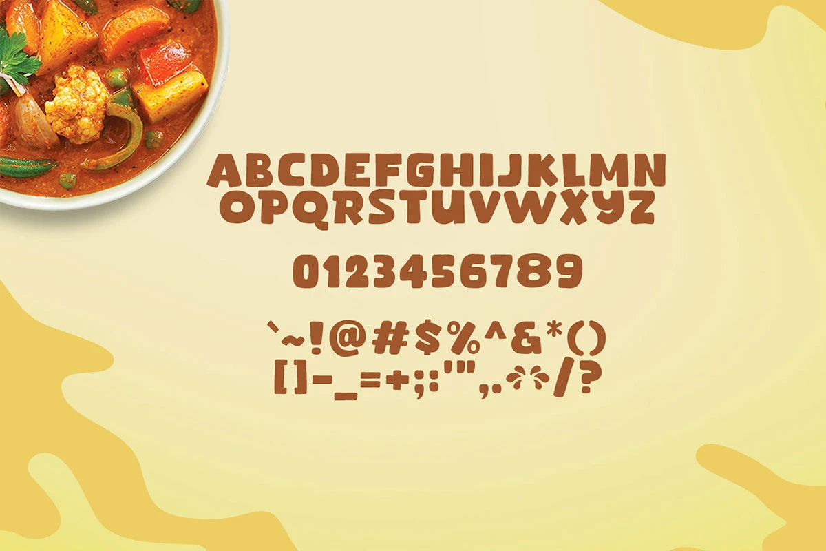 Spicy Curry Fancy Font
