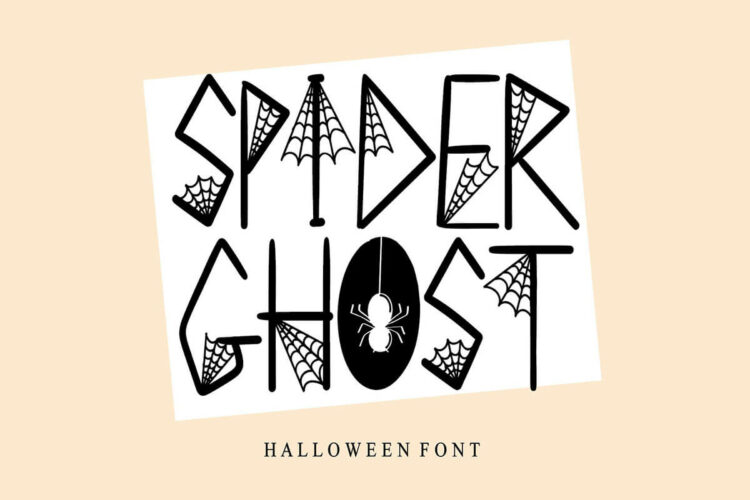 Spider Ghost Decorative Font