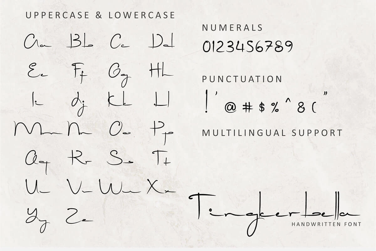 Tingkerbella Handwritten Font