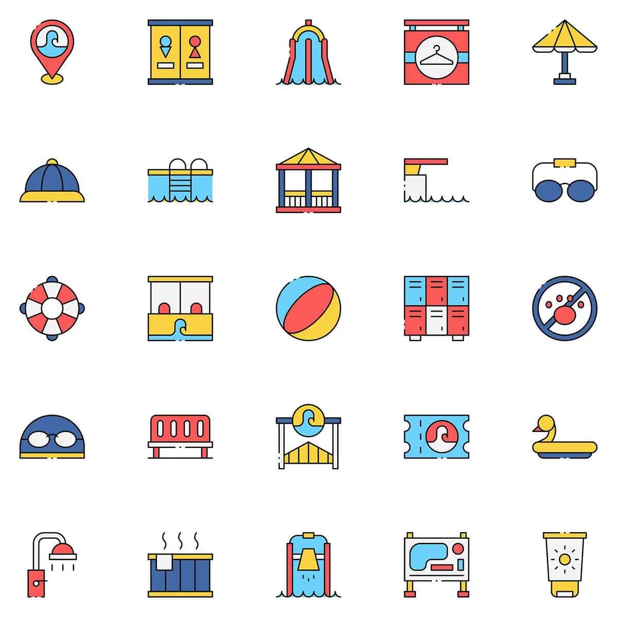 25-Free-Colored-Water-Park-Icons-Preview