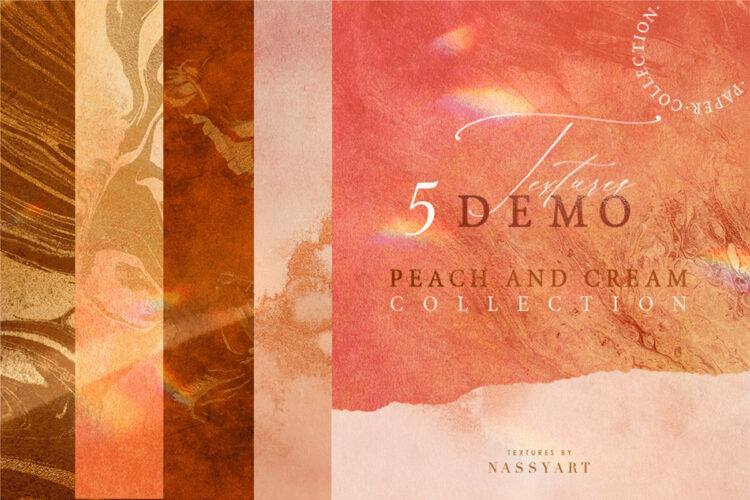 5 Free Peach and Cream Textures Feature Image