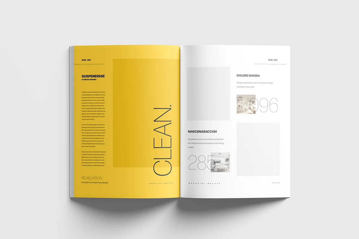 A4 Magazine Mockup Template Preview 1