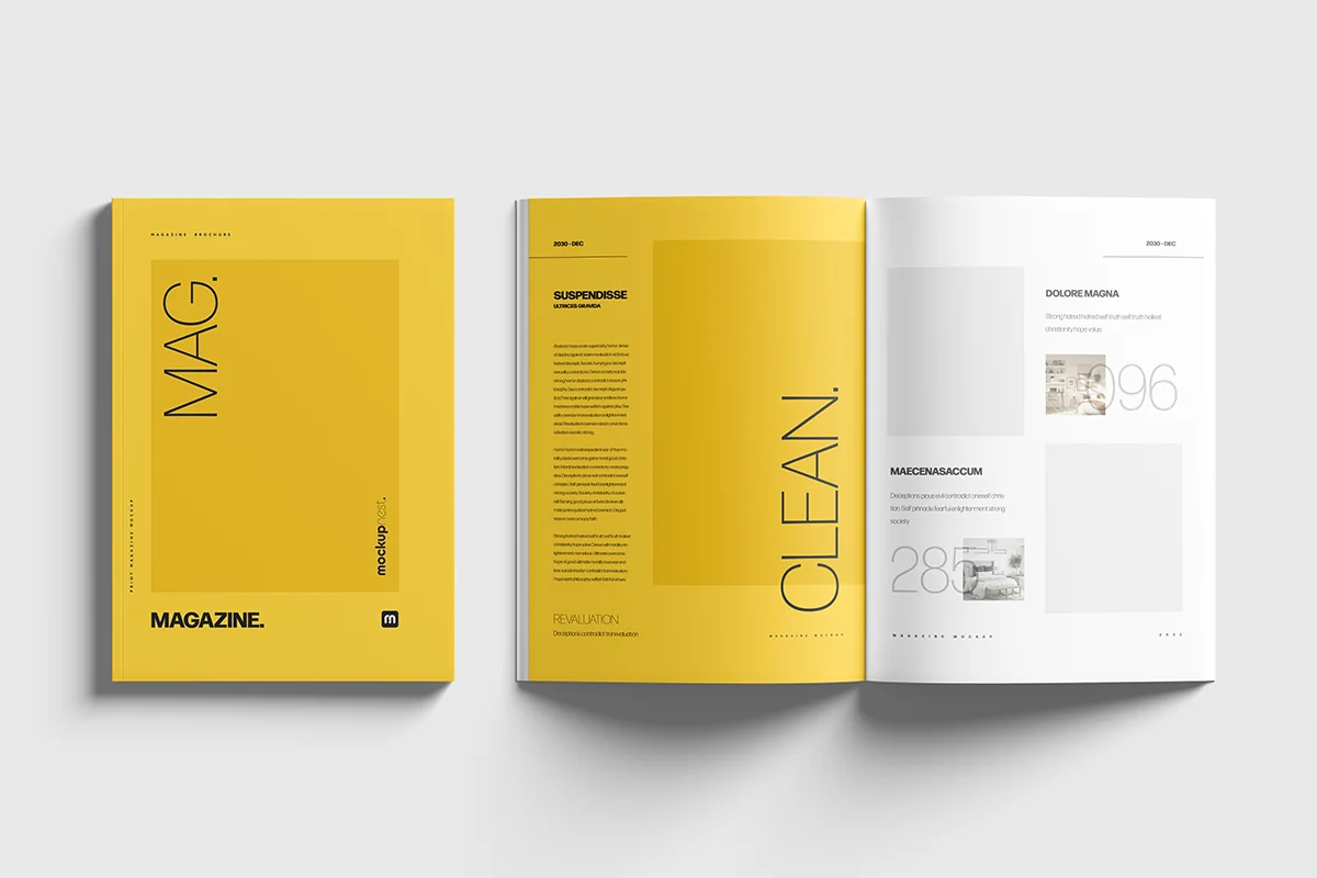 A4 Magazine Mockup Template Preview 3