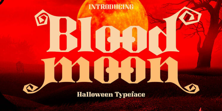 Blood Moon Display Font