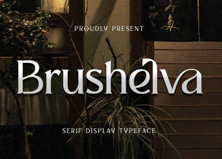 Brushelva Display Font
