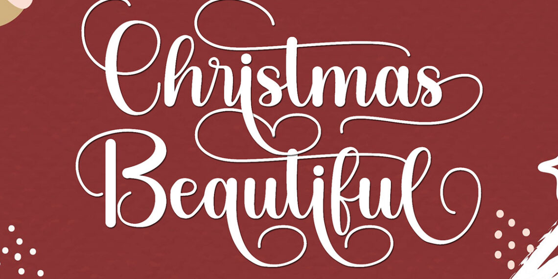 Christmas Beautiful Calligraphy Font Feature Image