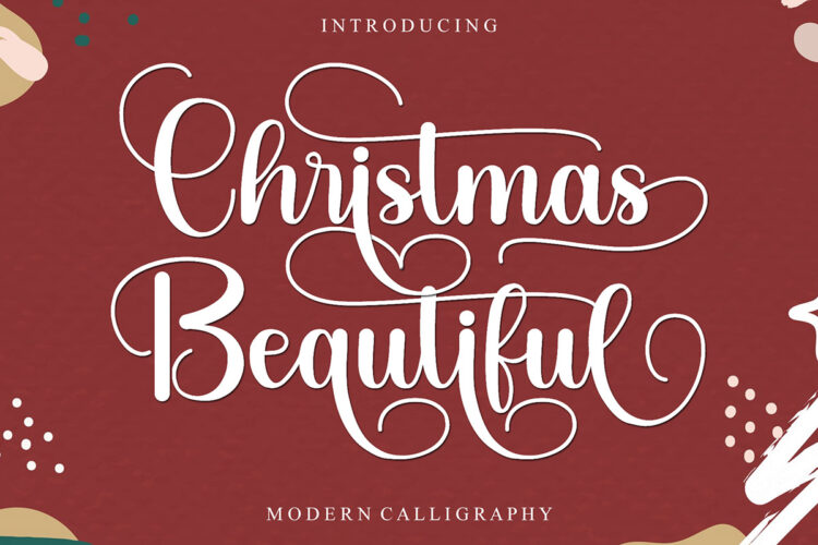 Christmas Beautiful Calligraphy Font Feature Image