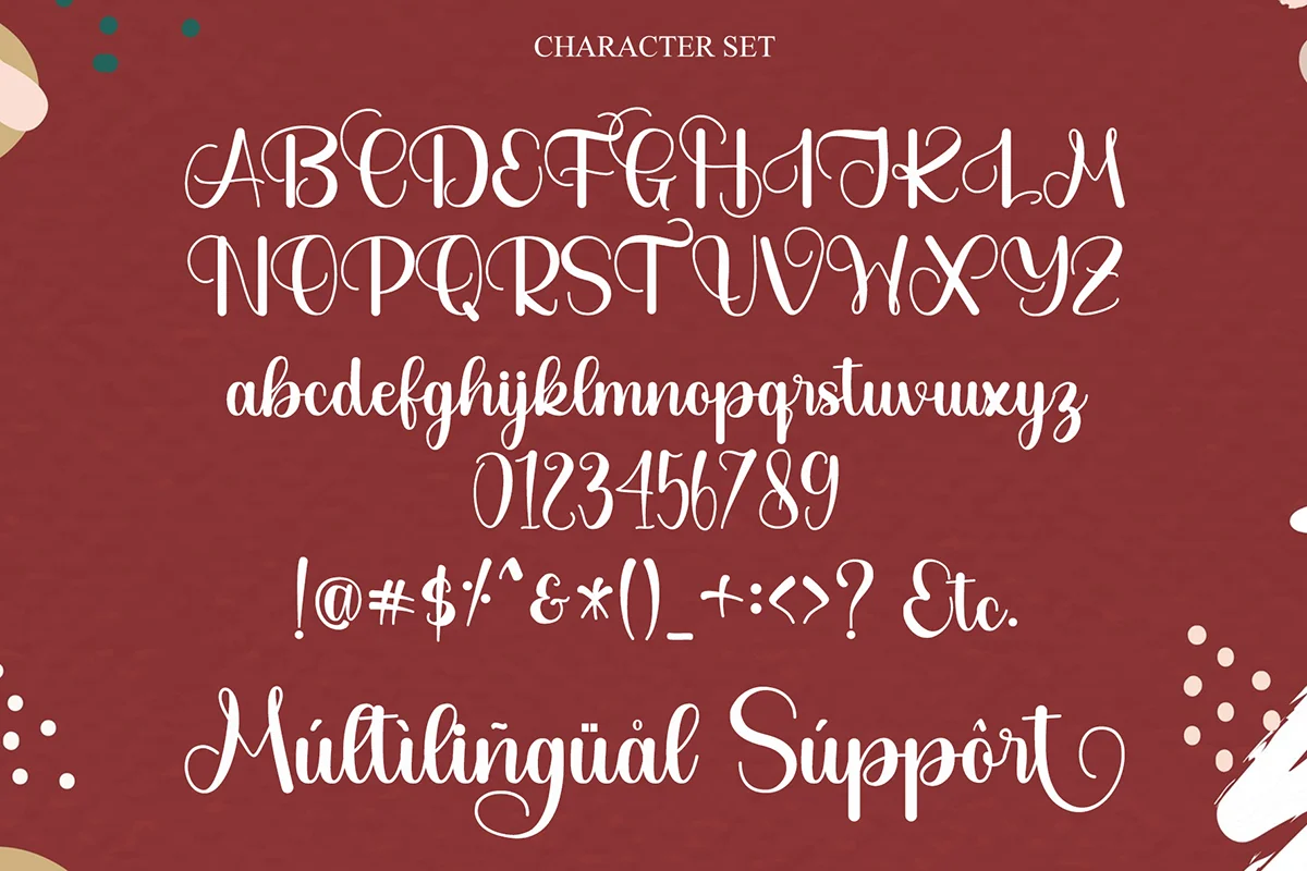 Christmas Beautiful Calligraphy Font Preview 5