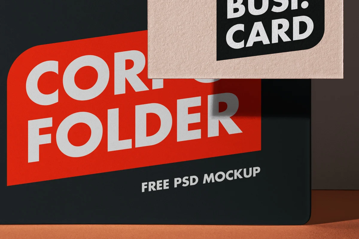 Corporate Folder Stationery Mockup Preview 2