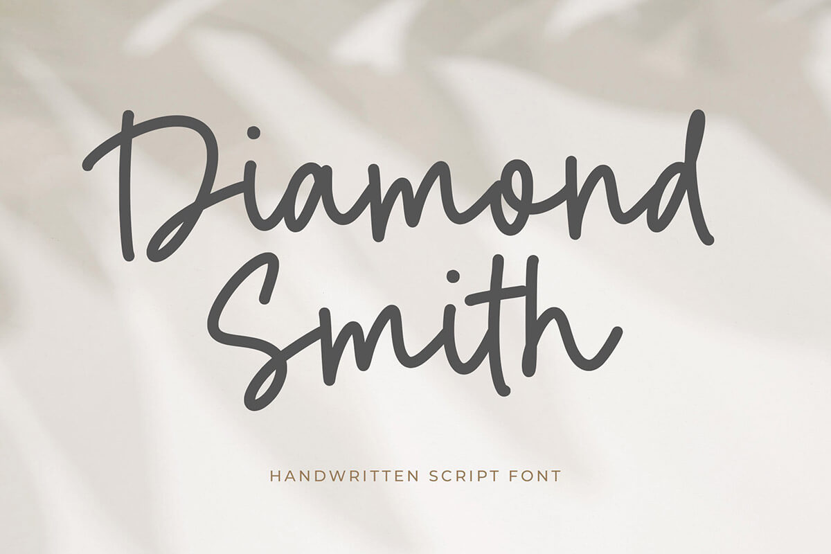 Diamond Smith Handwritten Font