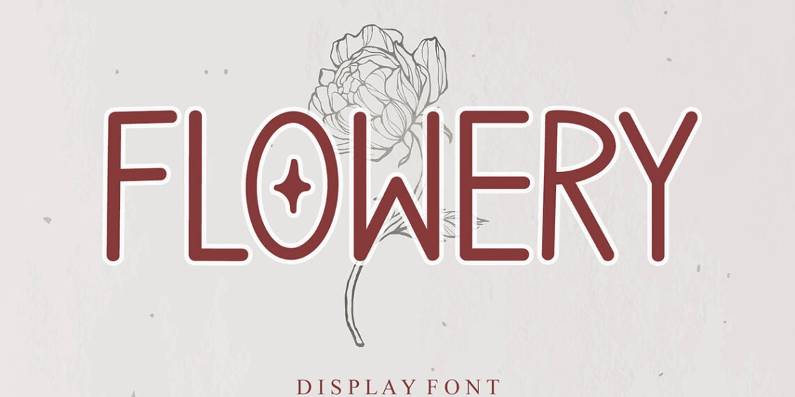 Flowery Sans Serif Font Feature Image