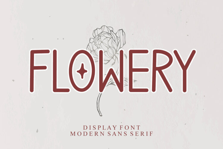 Flowery Sans Serif Font Feature Image