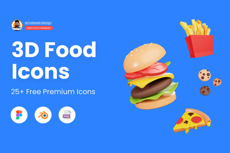 Free 3D Food Icons