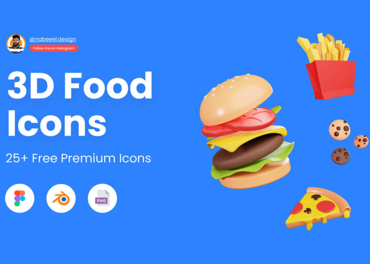 Free 3D Food Icons