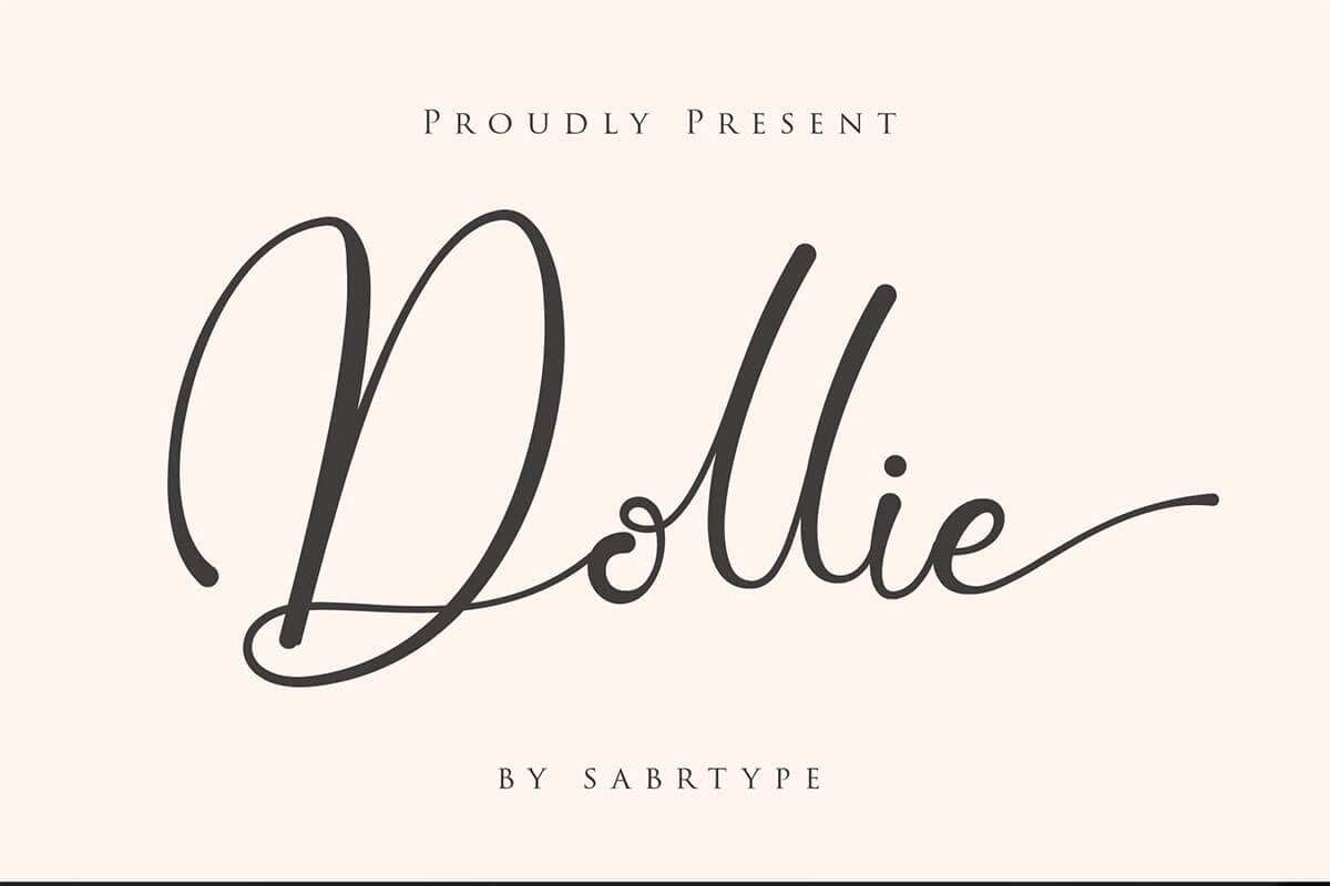 Free Dollie Script Font 1