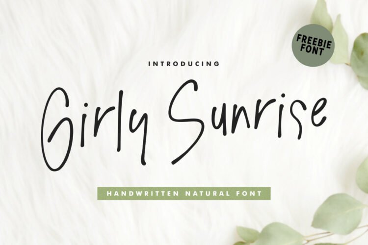 Girly Sunrise Handwritten Font Feature Image