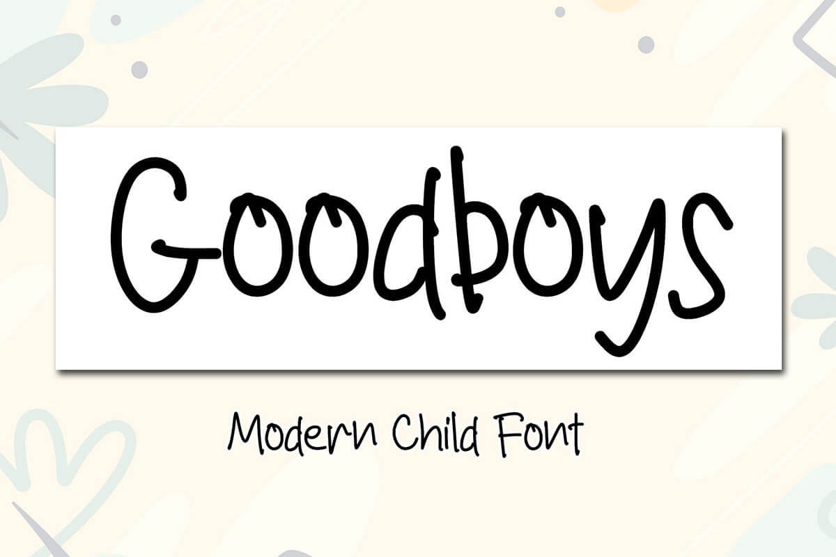 Goodboys Handwritten Font