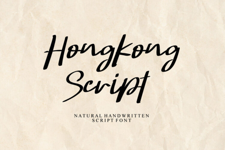 Hongkong Script Font Feature Image