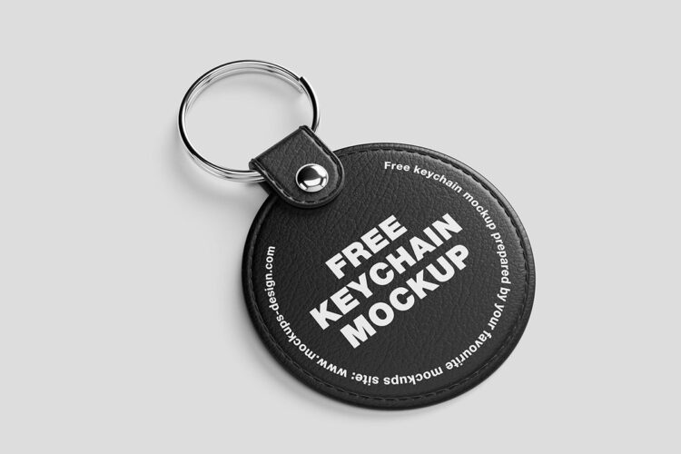 Leather Keychain Mockup Feature Image
