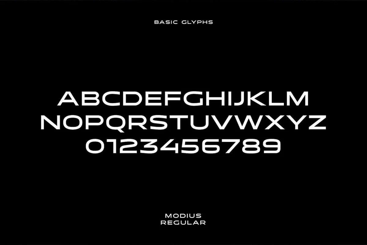 Modius Extended Display Font