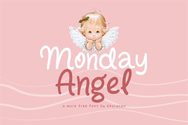 Monday Angel Display Font Feature Image