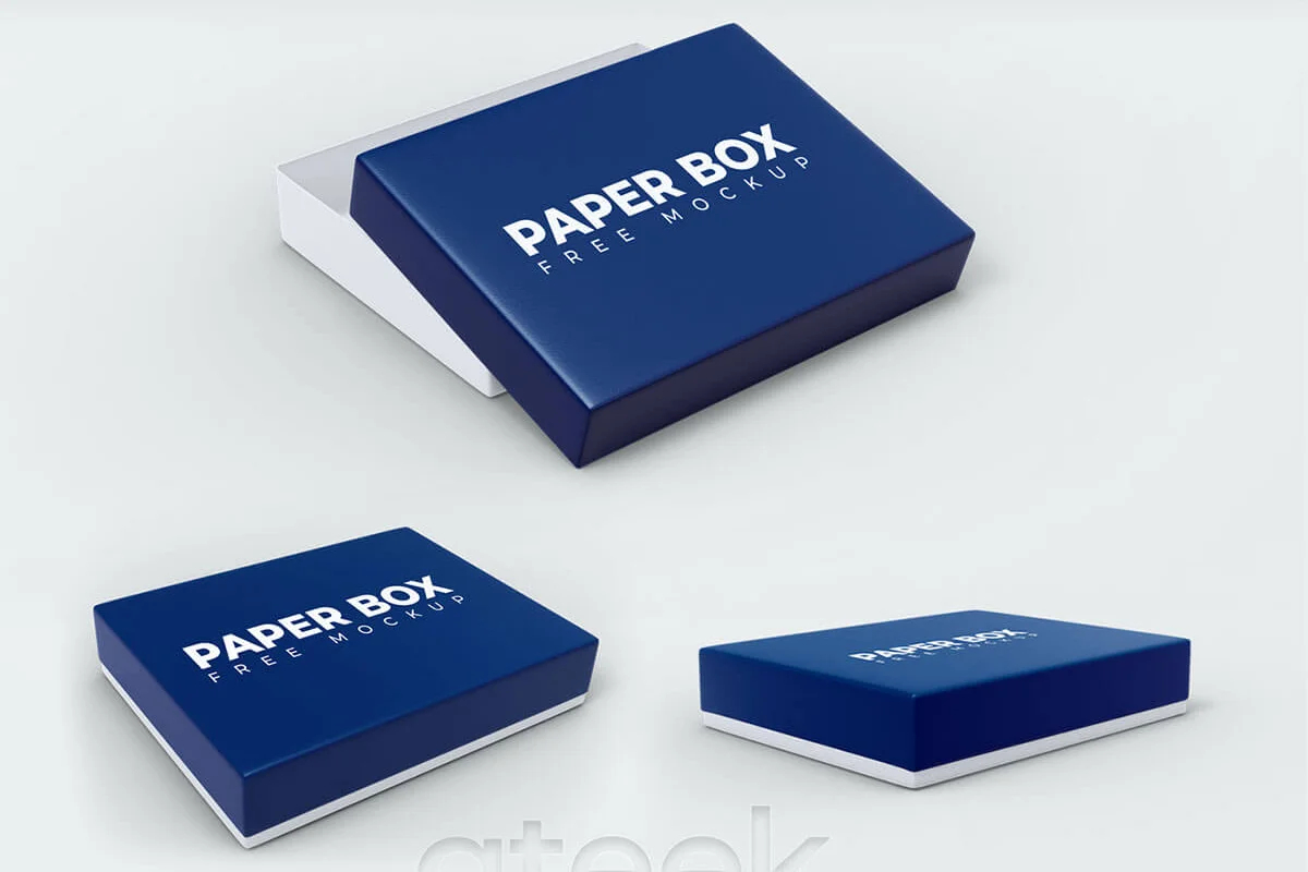 Paper Box PSD Mockup Preview 1