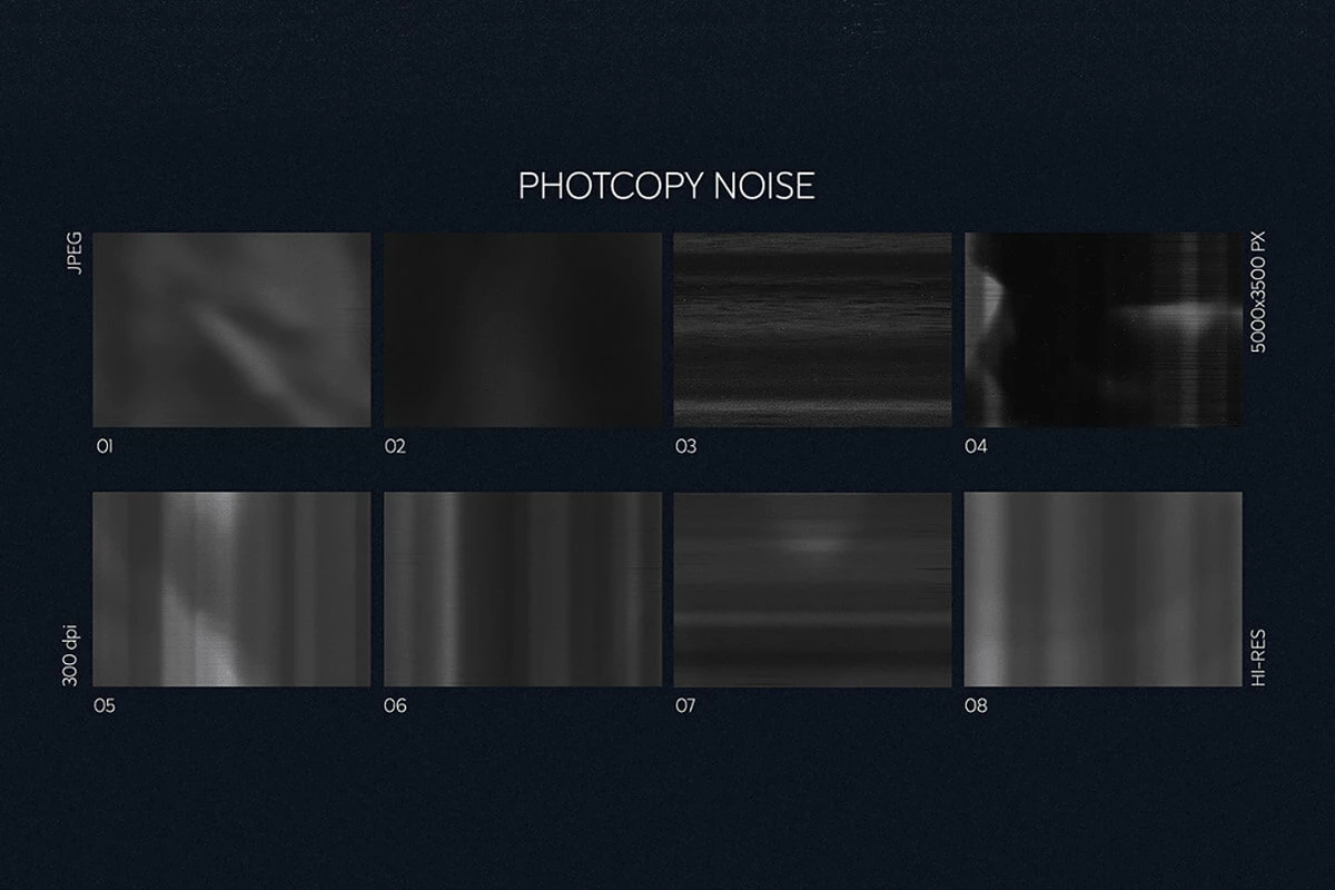 Photocopy Noise and Grunge Textures Preview 1