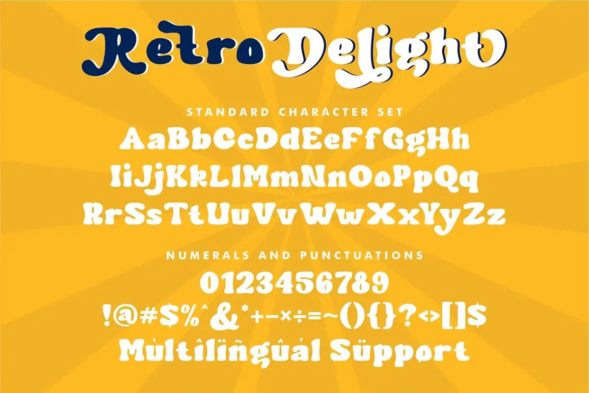 Retro Delight Display Font