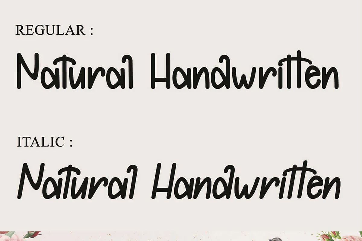 Simply Spring Handwritten Typeface