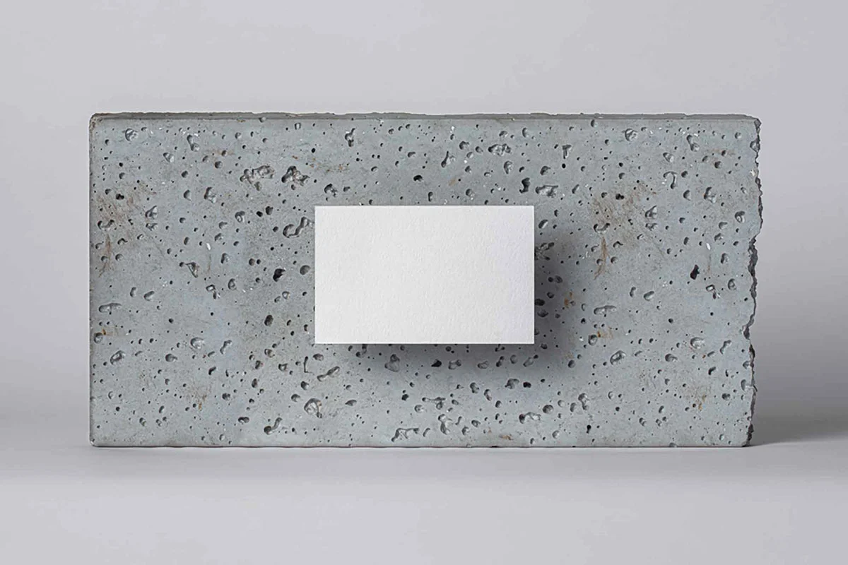Stone Business Card Mockup Preview 1