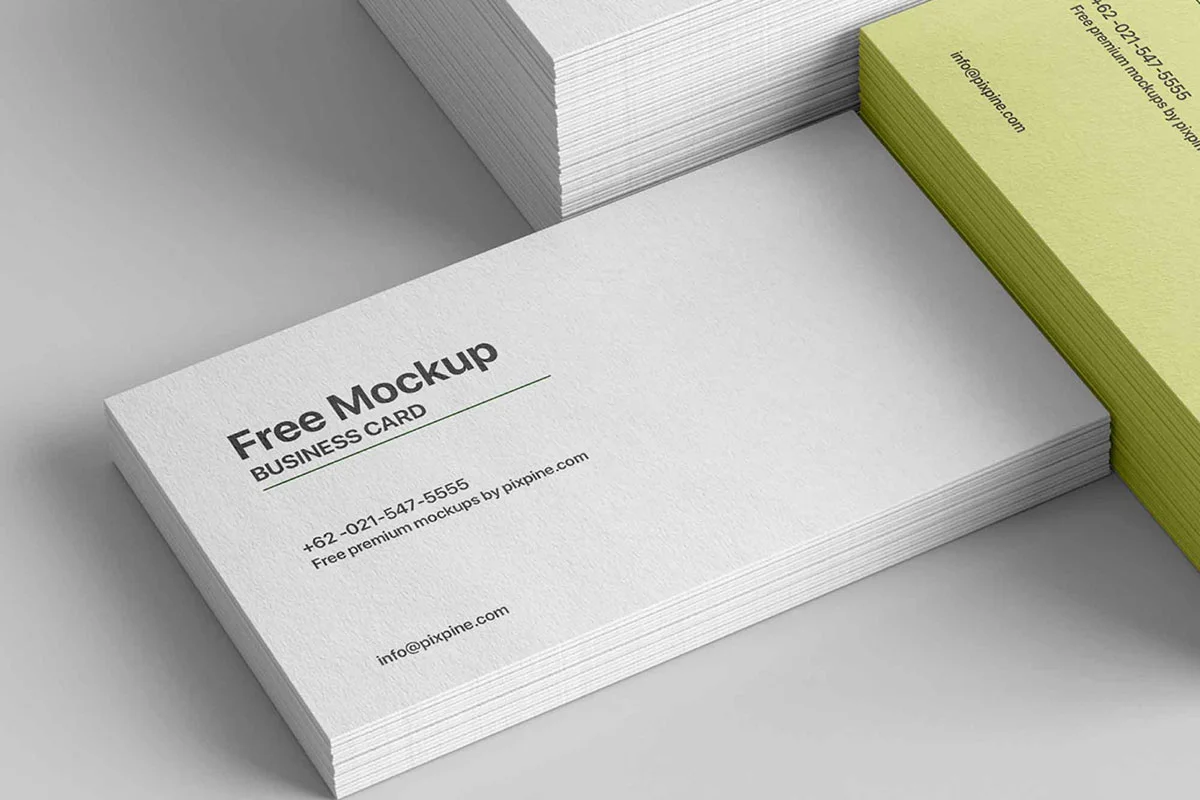 Textured Business Cards Mockup Preview 1