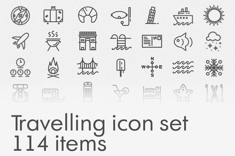 Travelling Icon Set