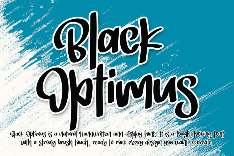 Black Optimus Font