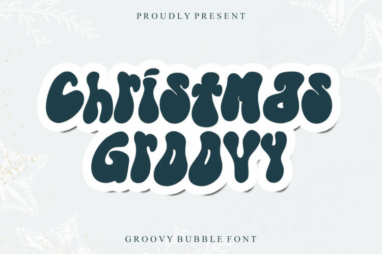 Christmas Groovy Display Font Feature Image