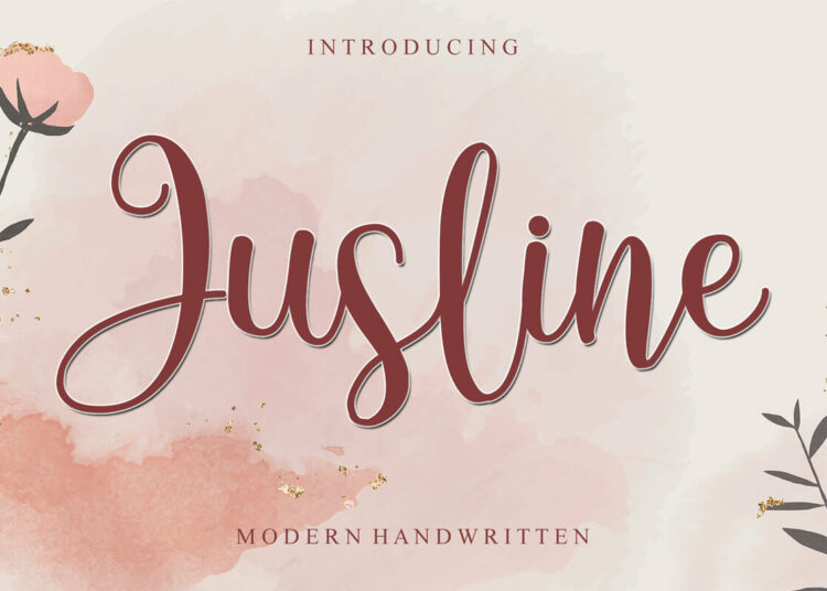 Jusline Handwritten Font
