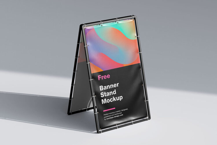 Metal Banner Stand Mockup Feature Image