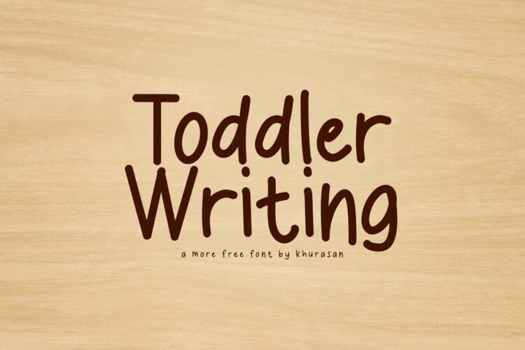 Toddler Writing Fancy Font Feature Image