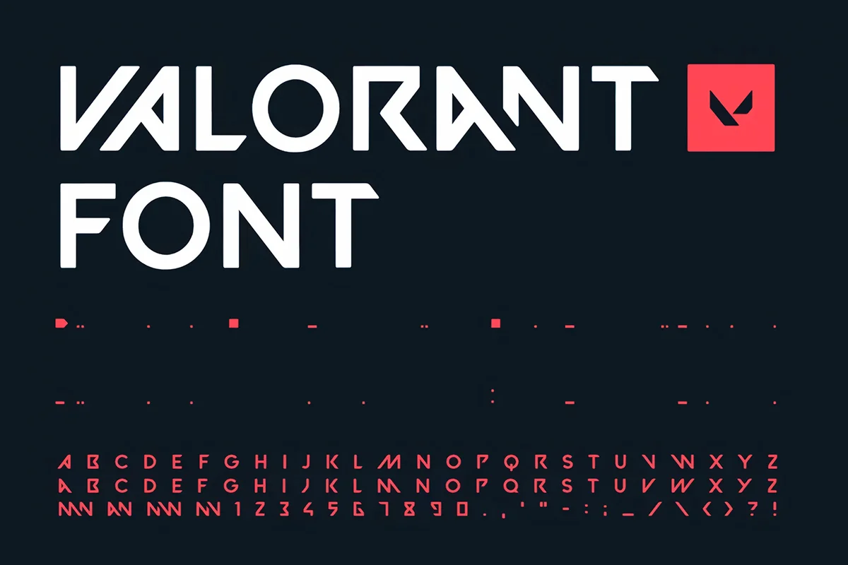 Valorant Display Font Preview Image