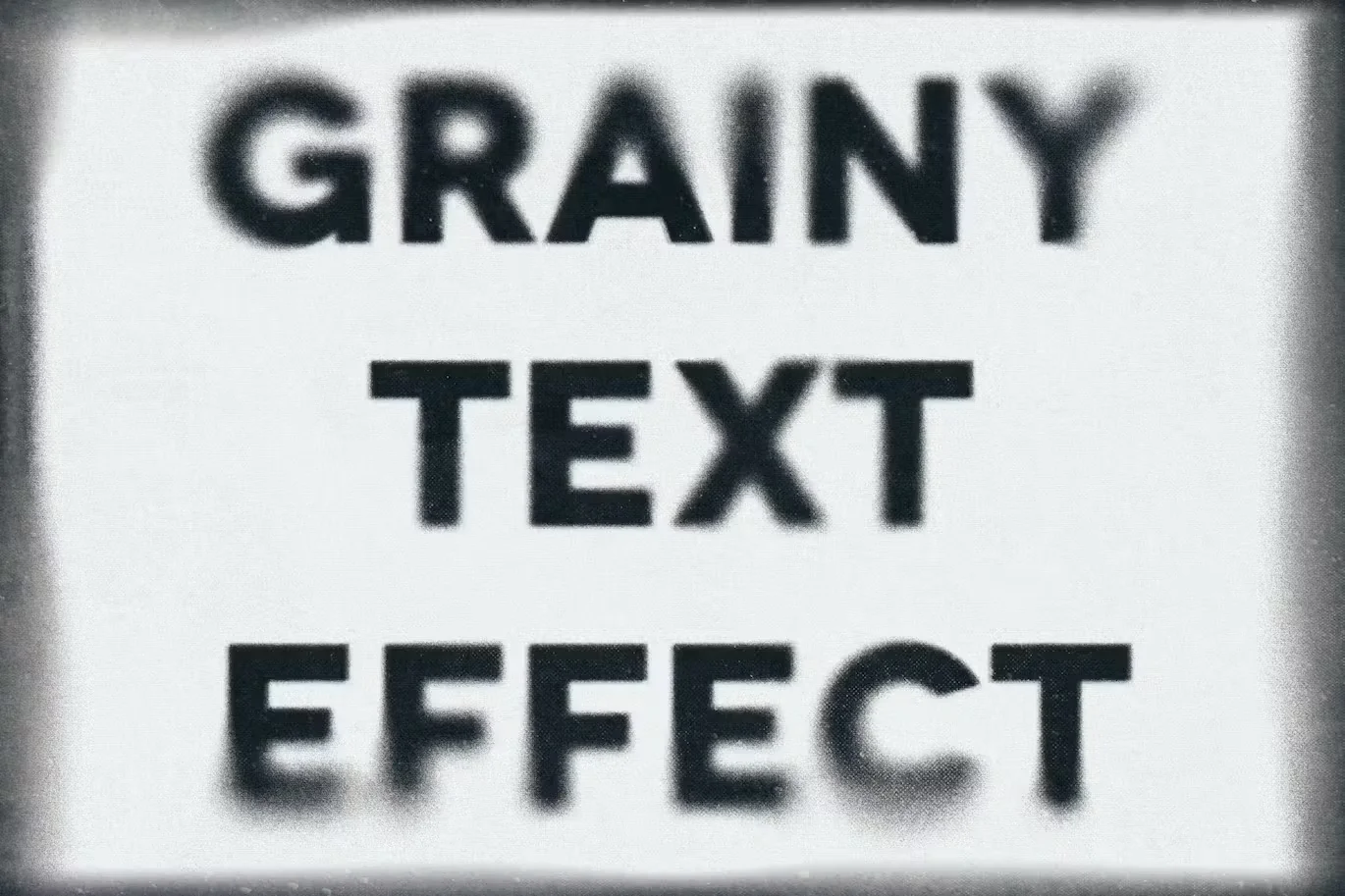Grainy Text Effect