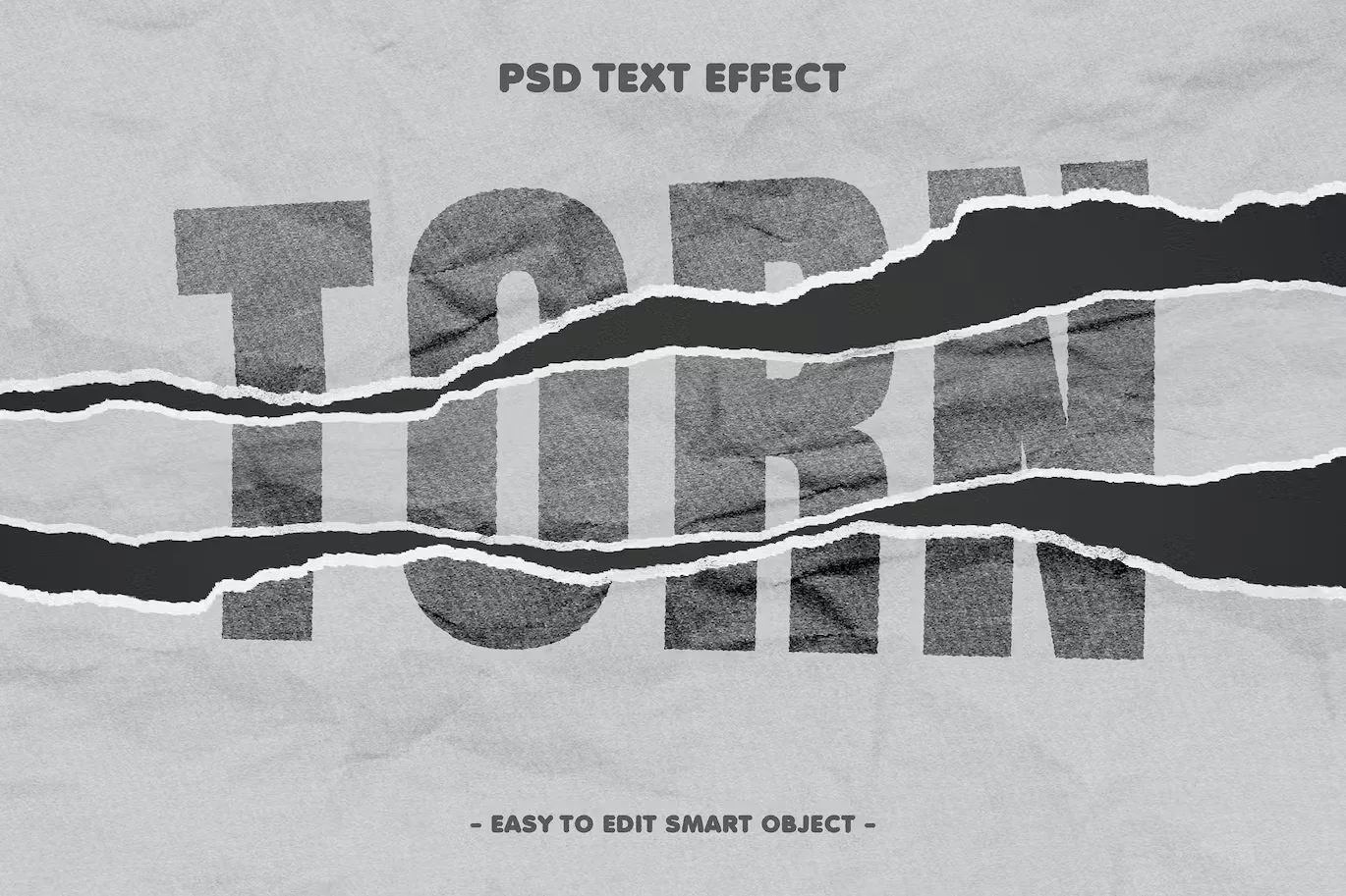 Torn Paper Psd Layer Style Text Effect