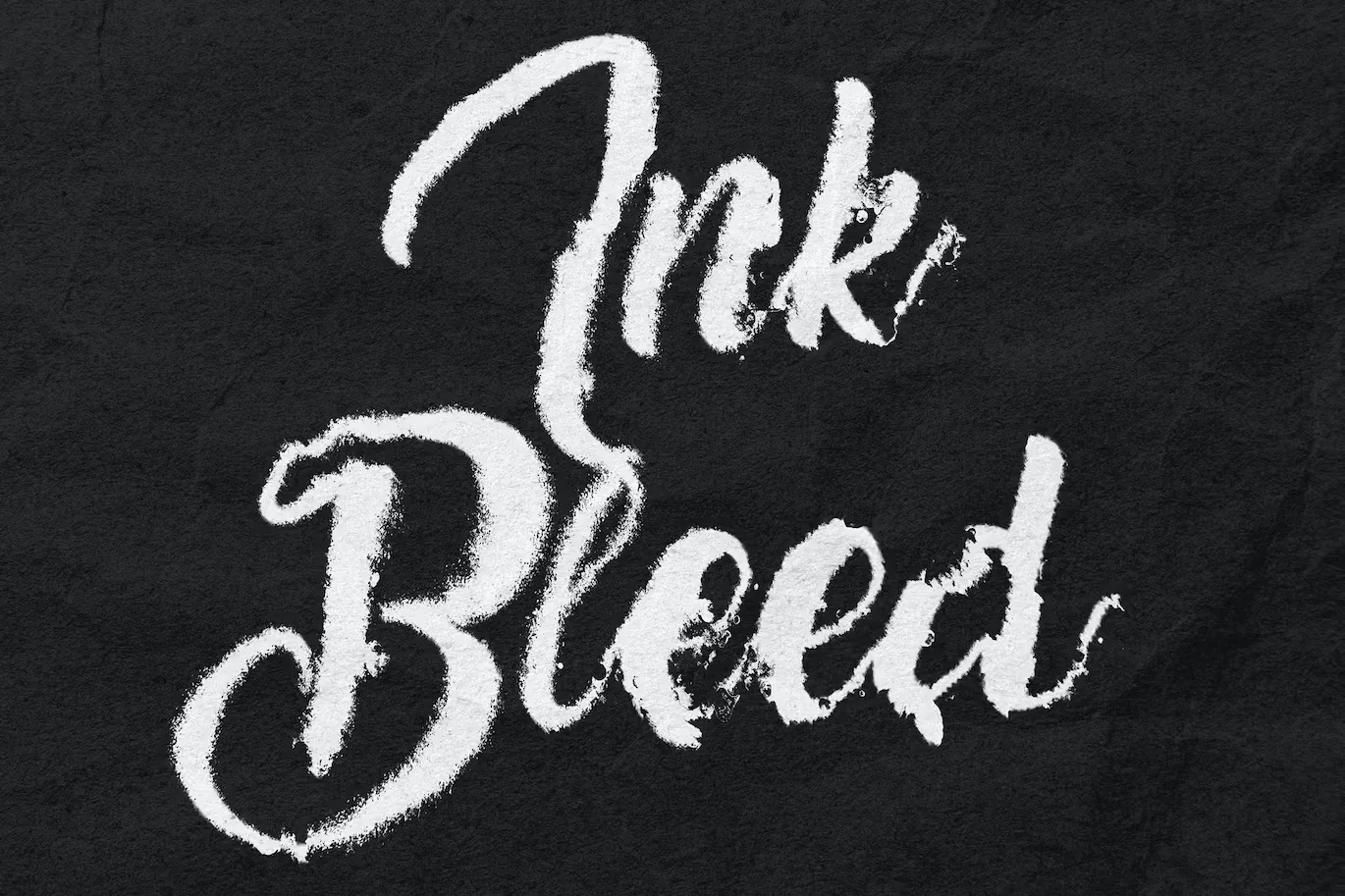 Distressed Ink Bleed Text Effect
