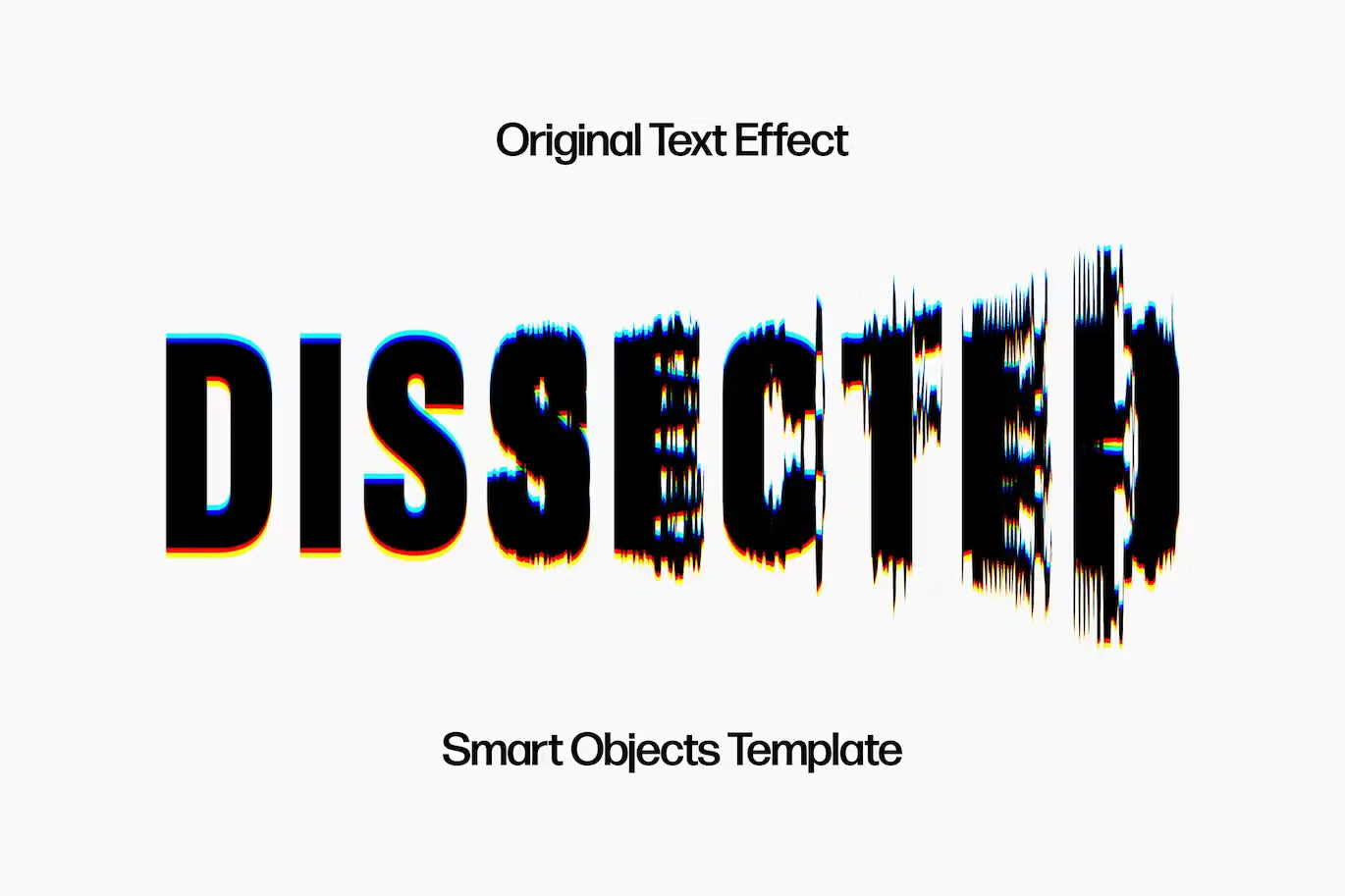 Distortion Glitch Text Effect