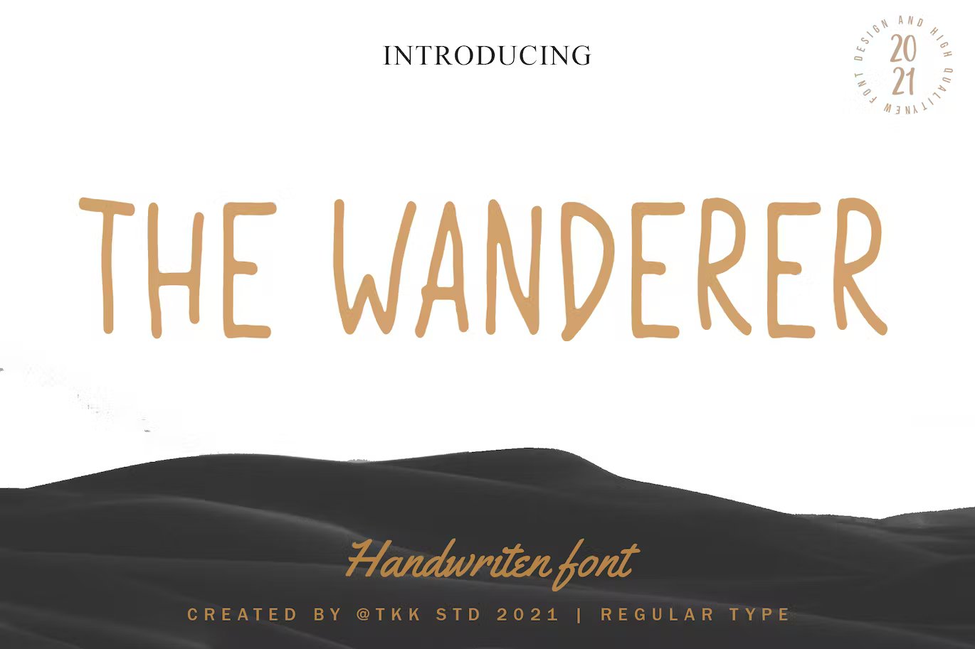 The Wanderer - Condensed handwriting font
