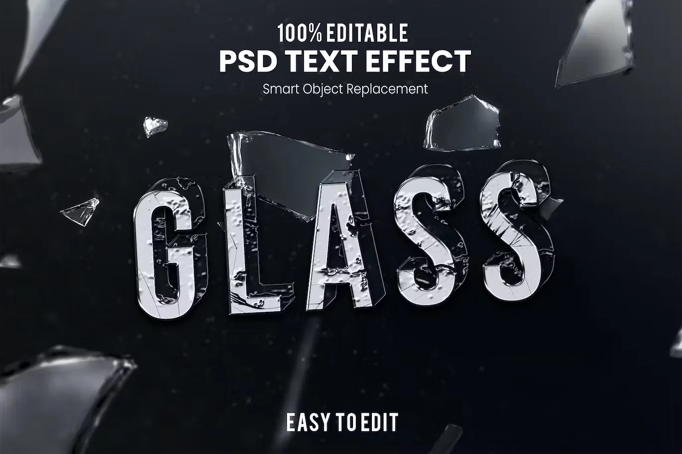 Glass-Text Effect